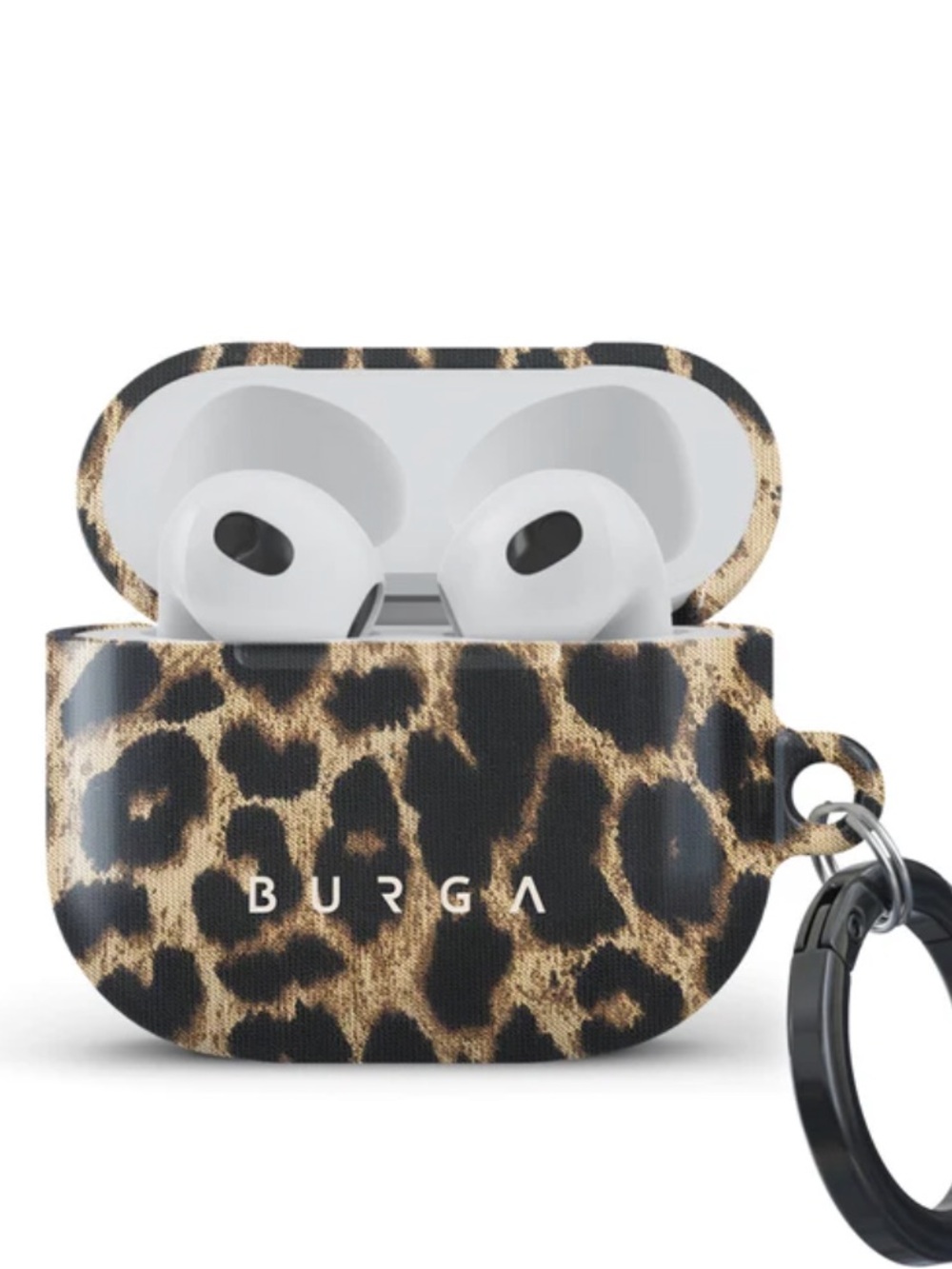 BURGA Leopard Print AirPods Case Cover - Brown